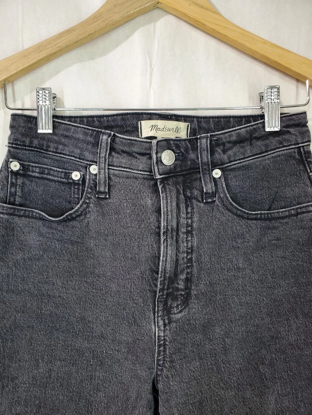 Madewell The Curvy Perfect Vintage Jean in Faded Black Wash
